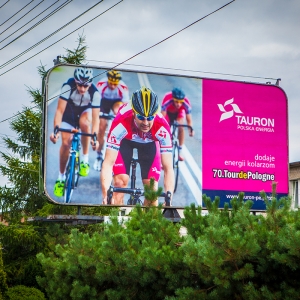 kampania outdoorowa Tour de Pologne / klient Tauron