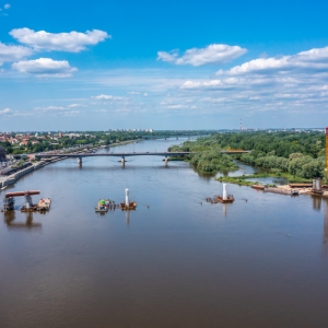 budowa Mostu na Pragę / klient Budimex / agencja ArtGroup