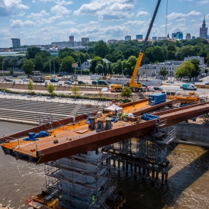 budowa Mostu na Pragę / klient Budimex / agencja ArtGroup